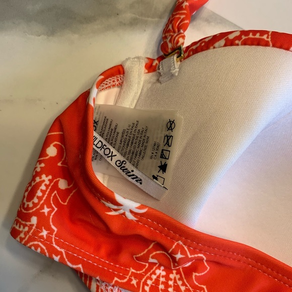 Wildfox Swim Bikini Top Bandana Print - Picture 5 of 8